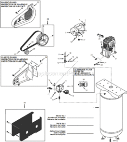 Part Location Diagram of CW209300AV Campbell Hausfeld Pressure Switch